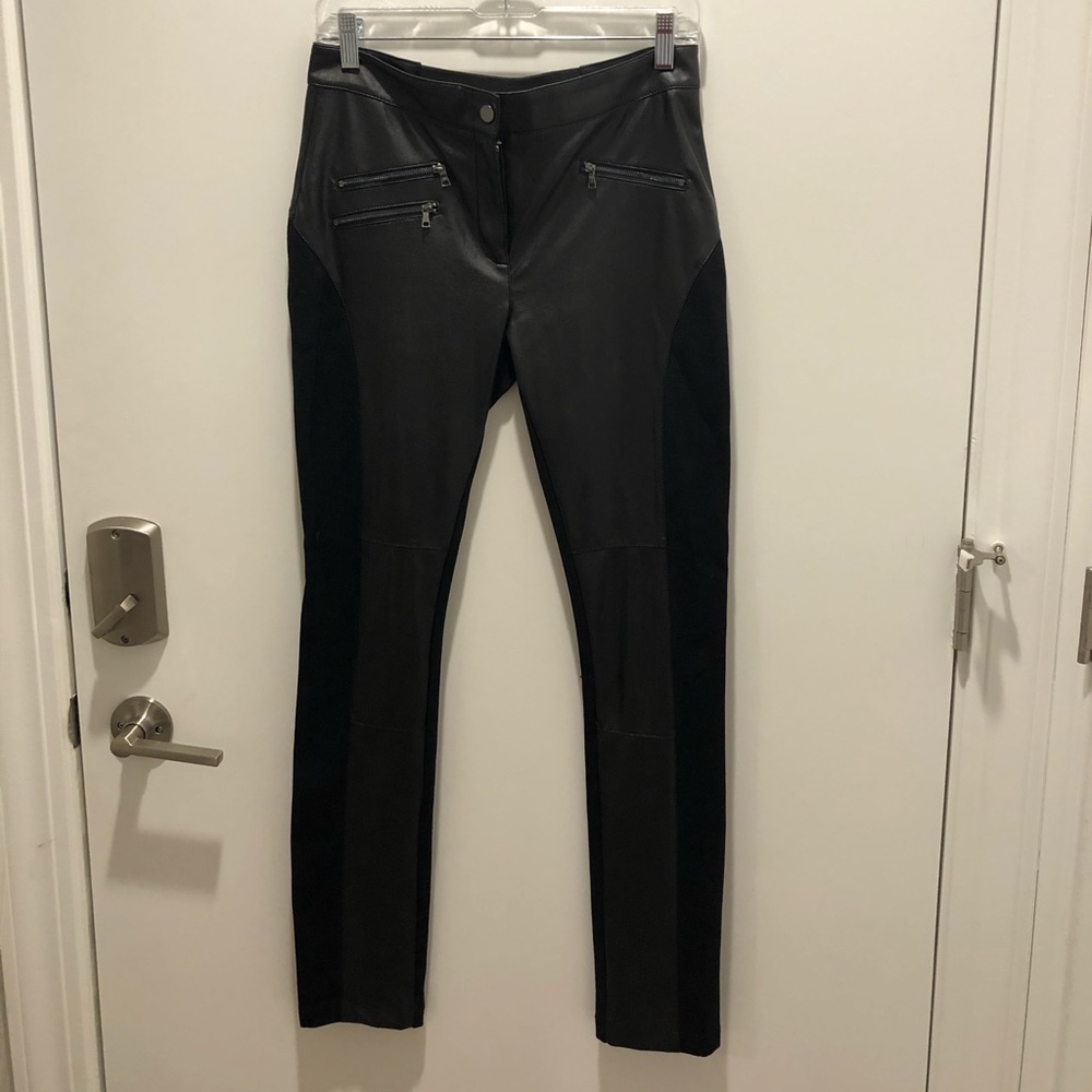 BCBGMaxaria Leather Riding Pants